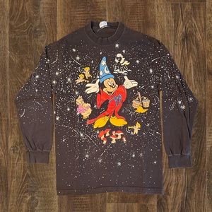 Vintage Wizard Mickey Mouse Long Sleeve